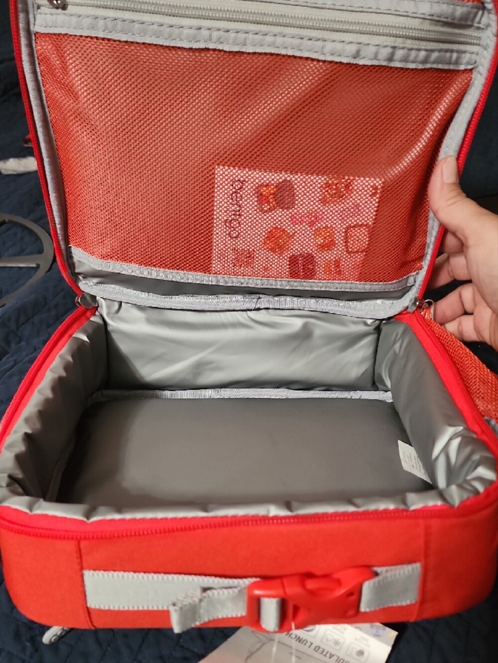 bentgo Kids Snap & Go Leak-Proof Lunch Box with Grey Monster Truck Print - Picture 5 of 6